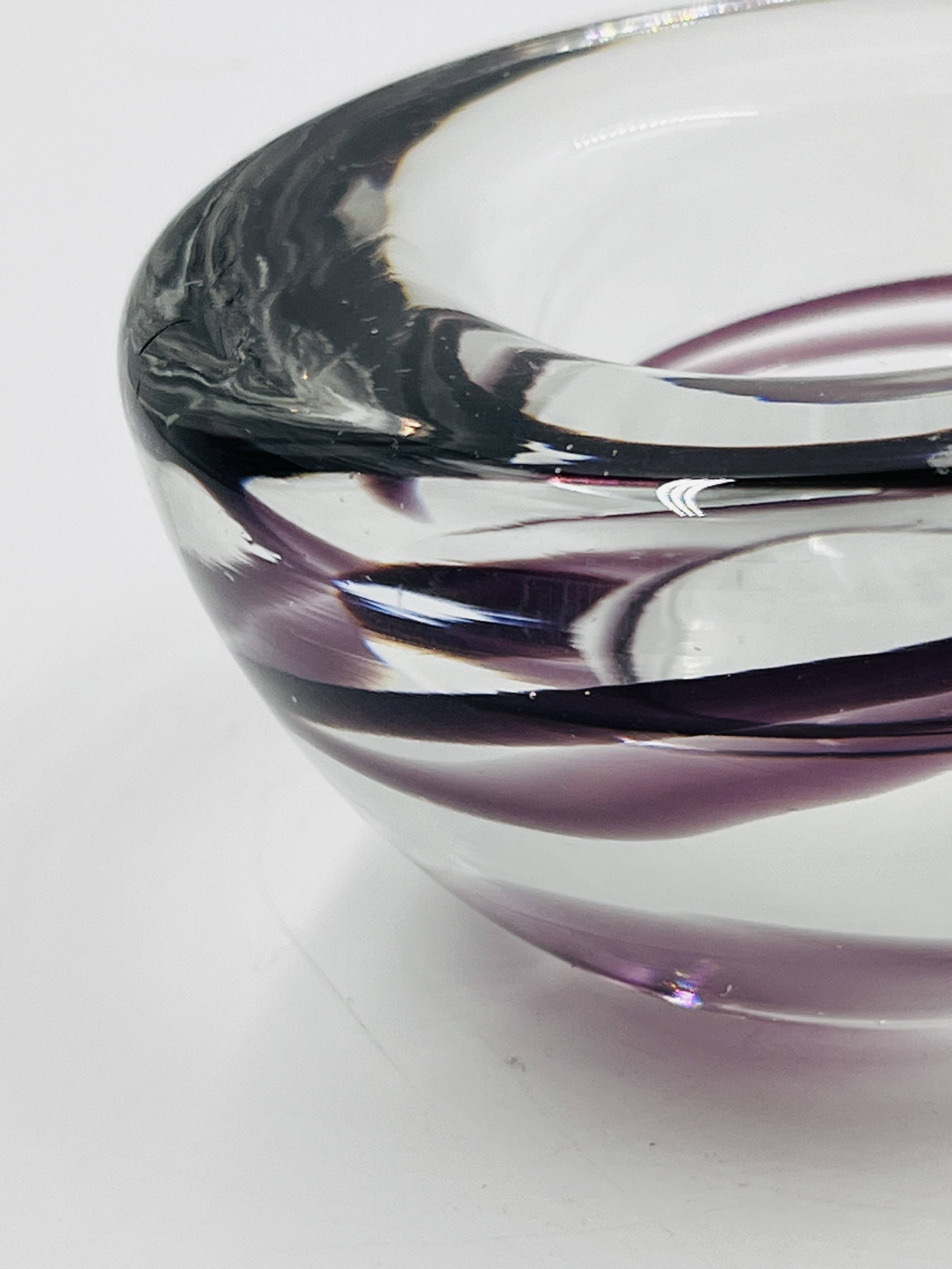 Set of two Kosta boda candlesticks by Anna Ehrner