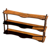 Small three-tier shelf in oak H41 W68