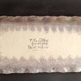 Plat en faïence Paul et Maurice FOUILLEN
