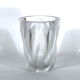 Lalique, Polished and Frosted Crystal Glass model Ingrid from 60s