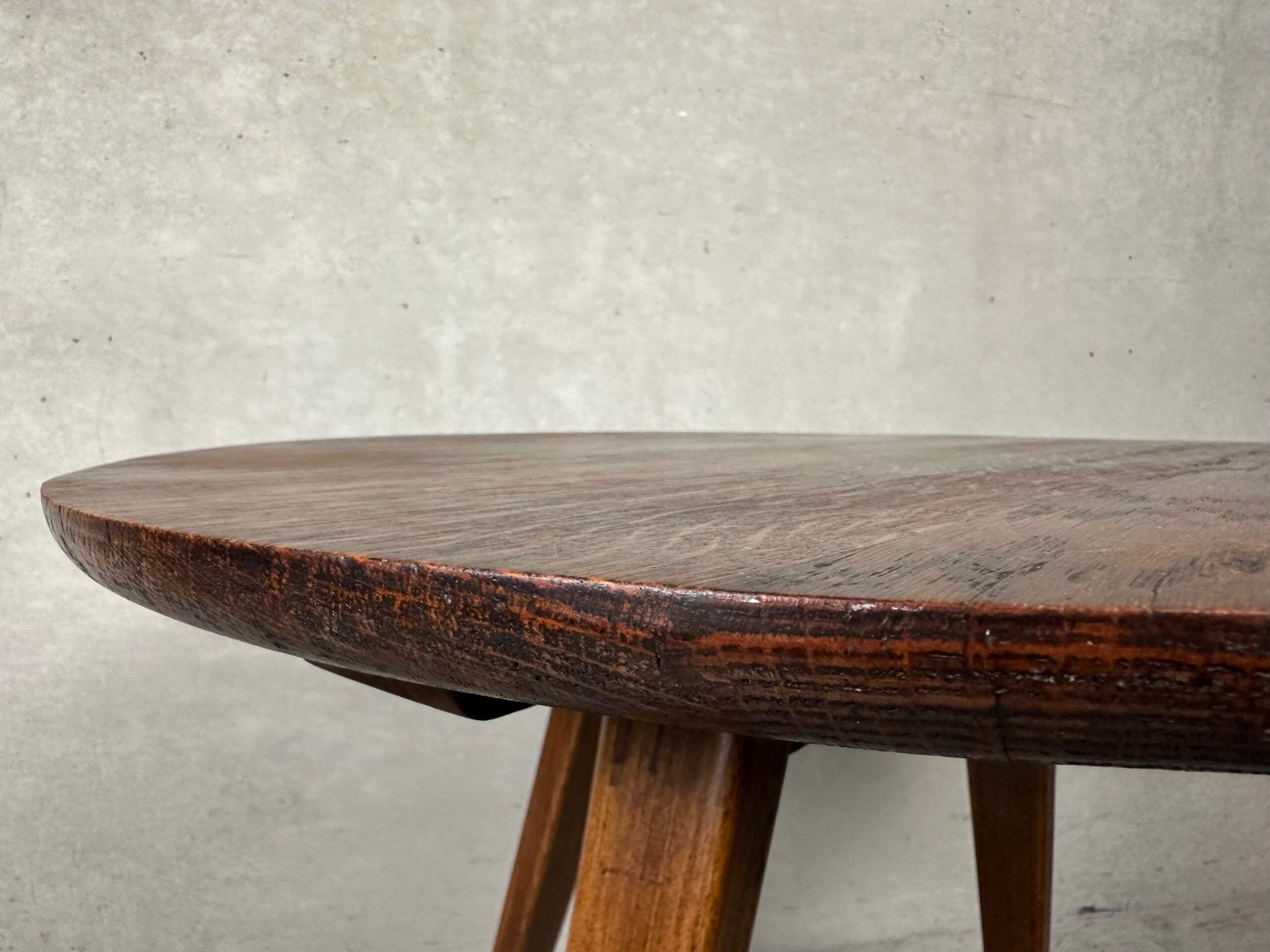 Vintage 'japandi' side table – oak