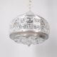 Vintage 60s crystal chandelier decorated design kinkeldey