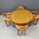 Rainer Daumiller pine wood dining set for Hirtshals Savvaerk - set of 4