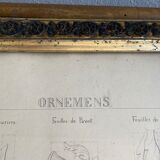 Architectural drawing 1857, glazed wood frame