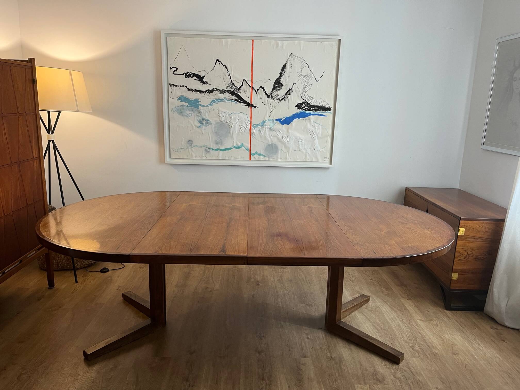 Dining table. danish design, 1960. in rosewood