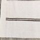 Tapis Kilim contemporain vintage Off White et noir 7x10, 218x307 cm
