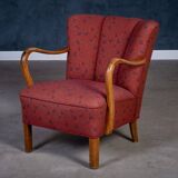 Art Deco armchair attributed to Viggo Boesen, Denmark, 1950s.