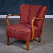 Art Deco armchair attributed to Viggo Boesen, Denmark, 1950s.
