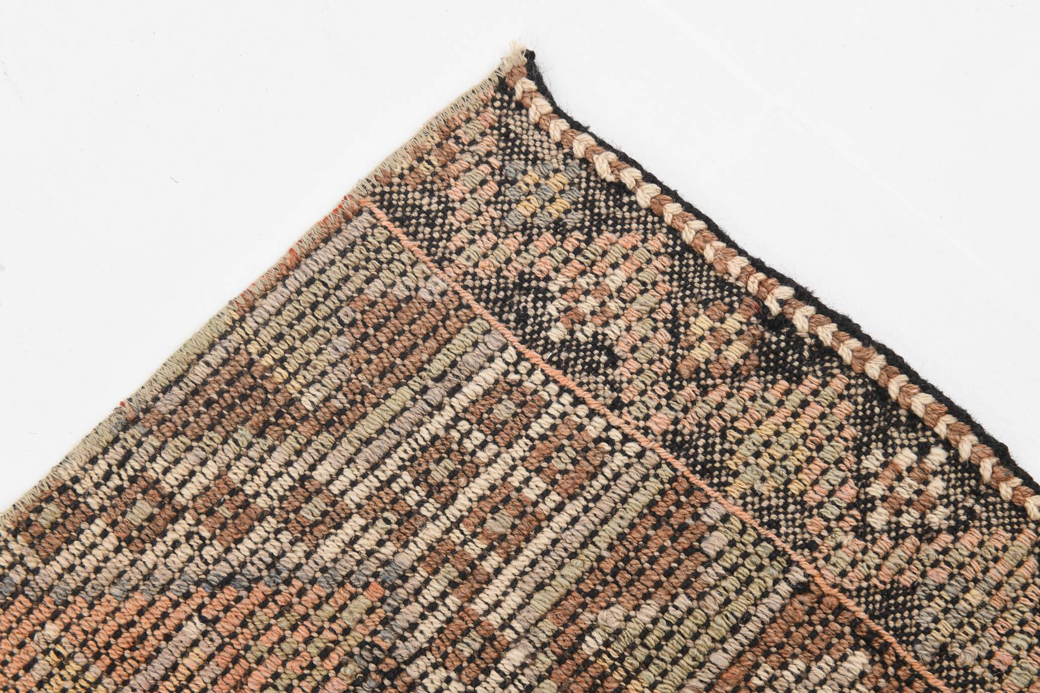 Rug For Hallway Red & Brown Kilim Runner Rug, 92x280Cm