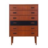 Teak chest of drawers, Danish design, 1970s, production: Denmark