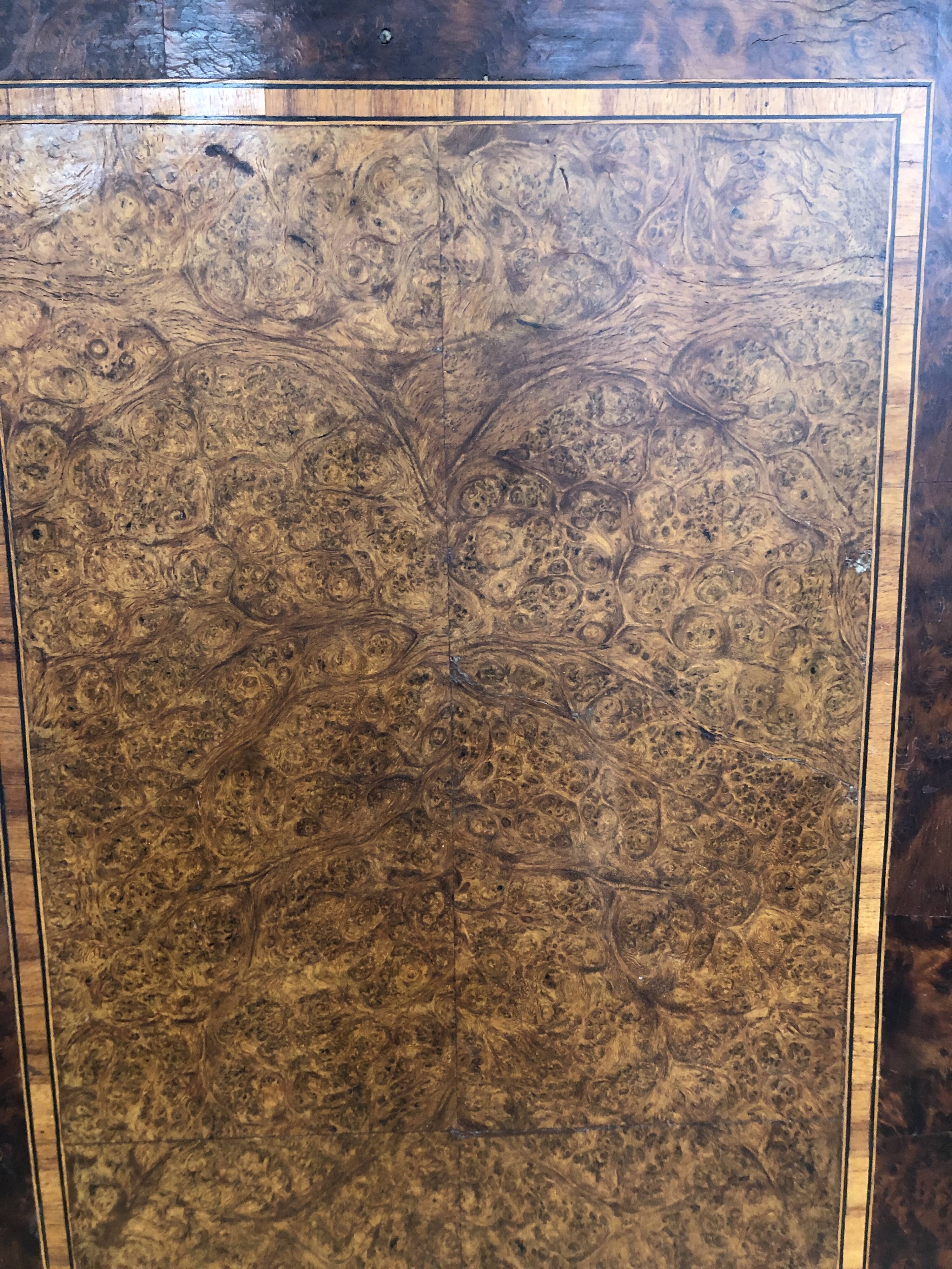 Marquetry bedside table