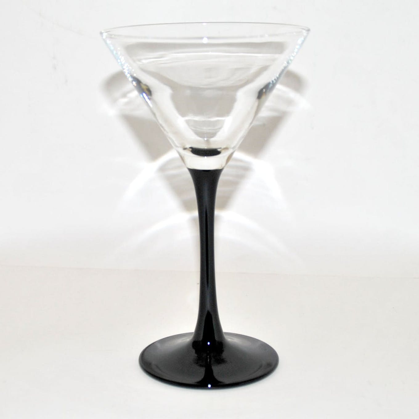 Black stemware vintage