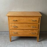 Vintage wooden chest of drawers from the 1950s