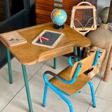 Desk and school chair set
