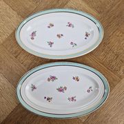 2 Céranord Saint Amand butter dishes - vintage small plates