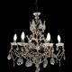Bronze Pink Crystal Chandelier 1950’s