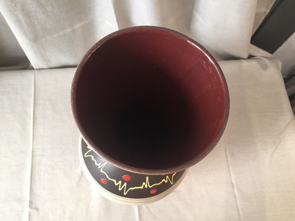 Vase tönnieshop cartens west germany vintage ceramic and email