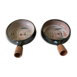 Pair of ceramic cups by Jean Rivier