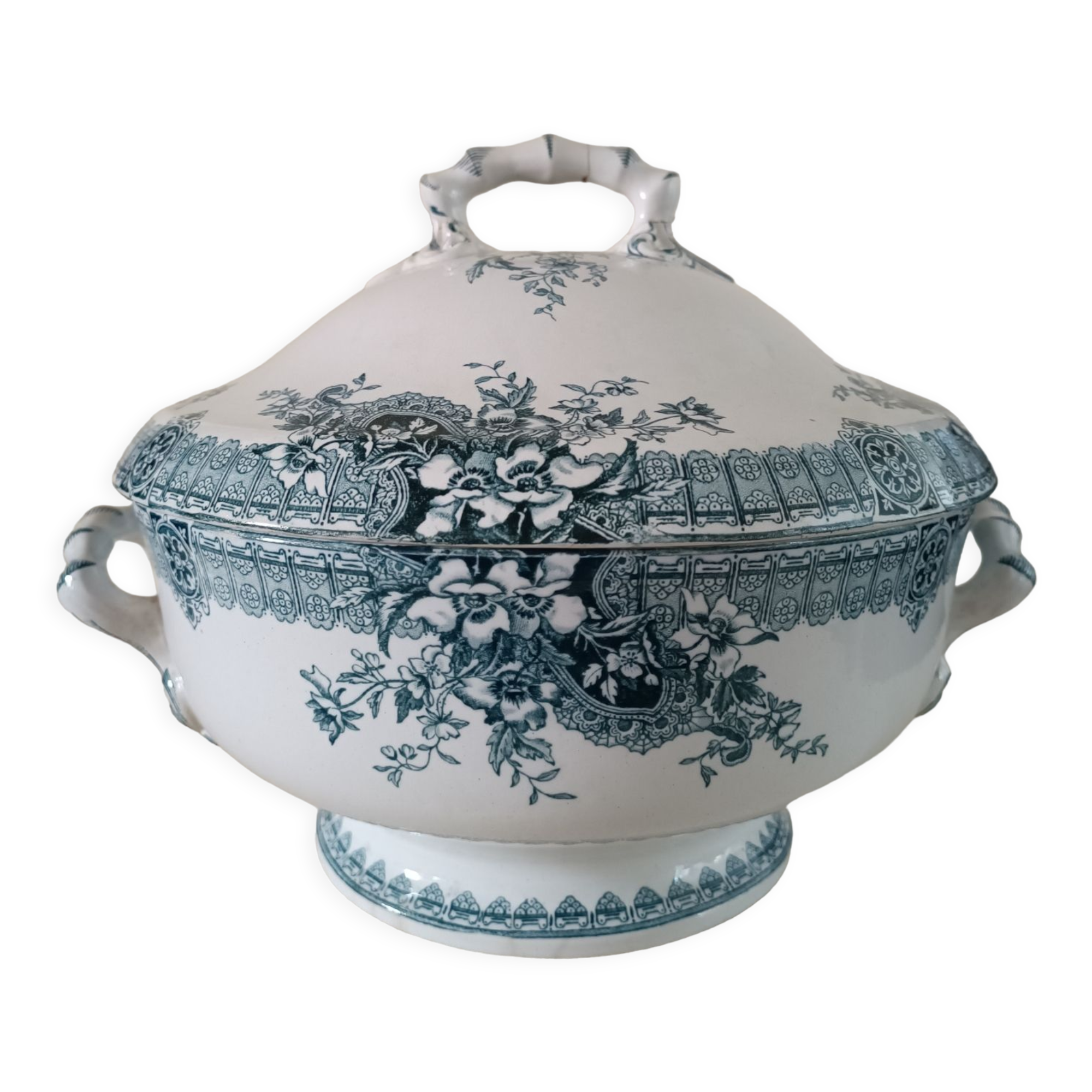 Iron earth tureen Longwy