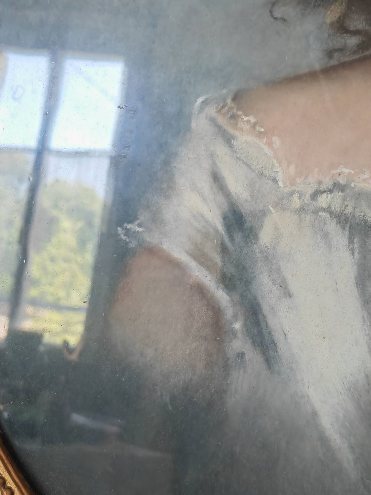 Framed 19th-century pastel