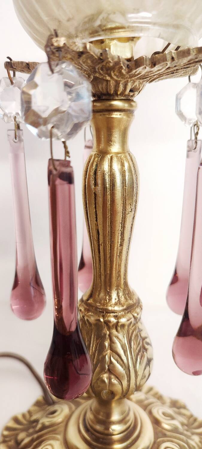 Lampe de table "Art Nouveau" en bronze. Espagne, années 1940.