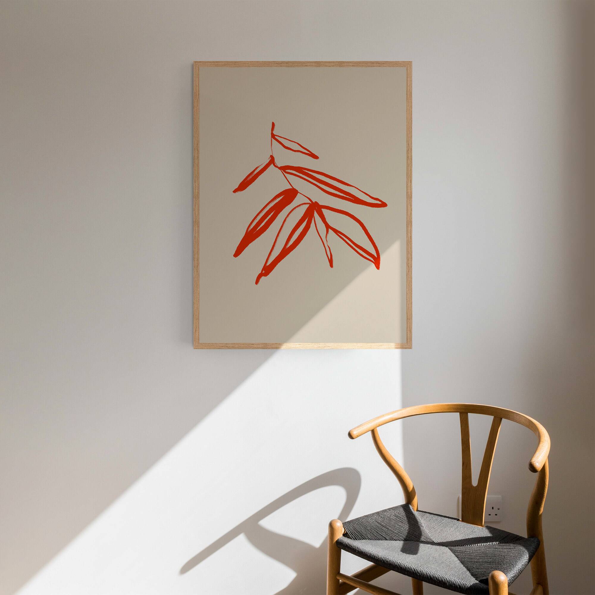 Botanical illustration giclee print, 50x70
