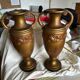 Pair of plaster amphorae