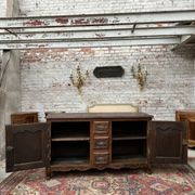 Provencal Buffet In Molded Oak Period Louis XV XVIII Eme Century