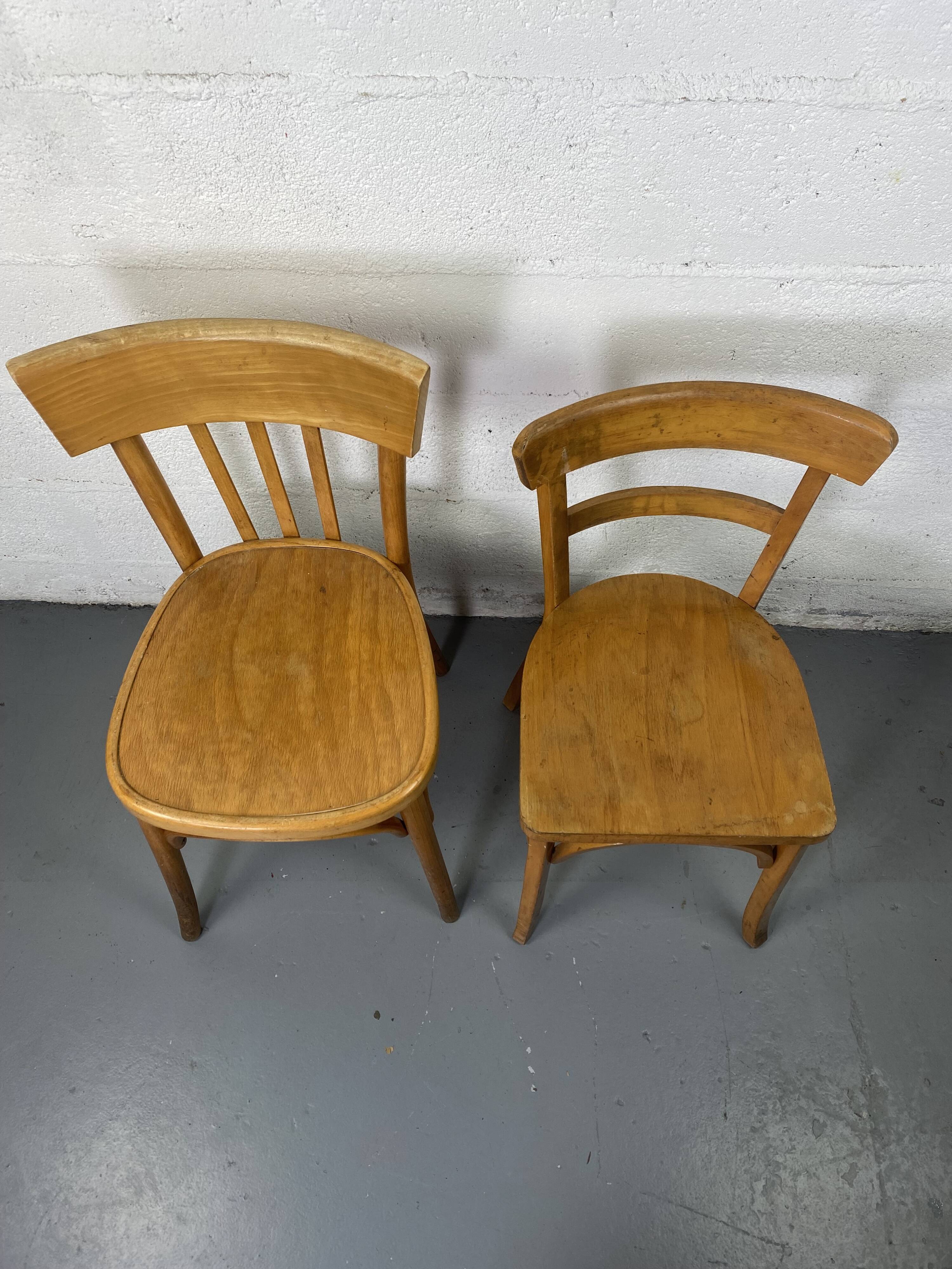 Mismatched bistro chair x2