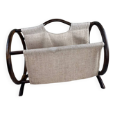 Vintage rattan magazine rack
