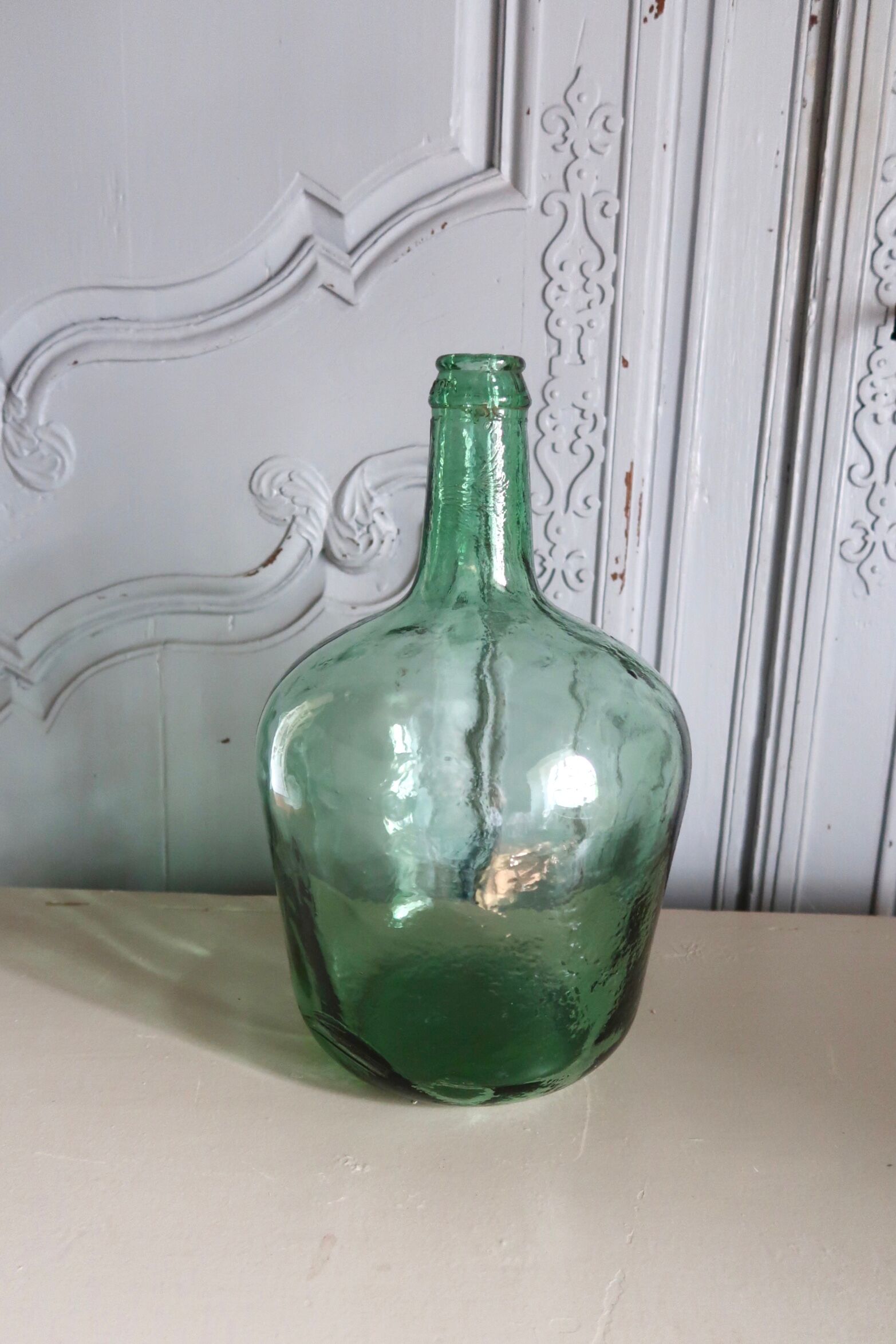 Dame-jeanne en verre verte 5 litres