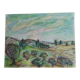 Oil pastel, notebook of a traveler in Tuscany 01, 31 x 24 cm