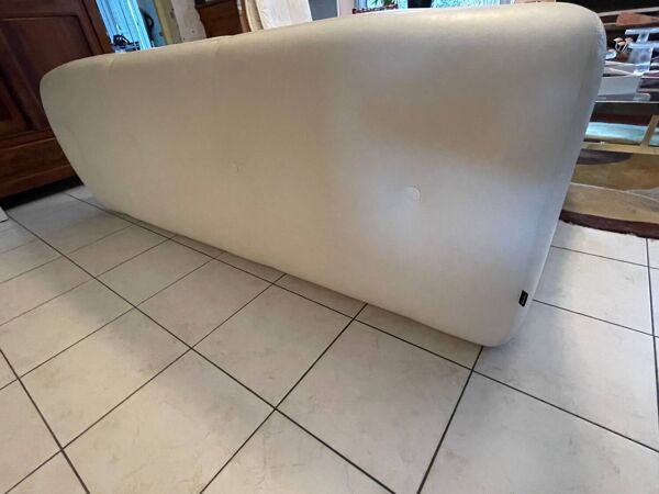 Canapé Kali Ligne Roset cuir blanc