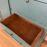 Art Deco Secretary Cabinet in solid wood