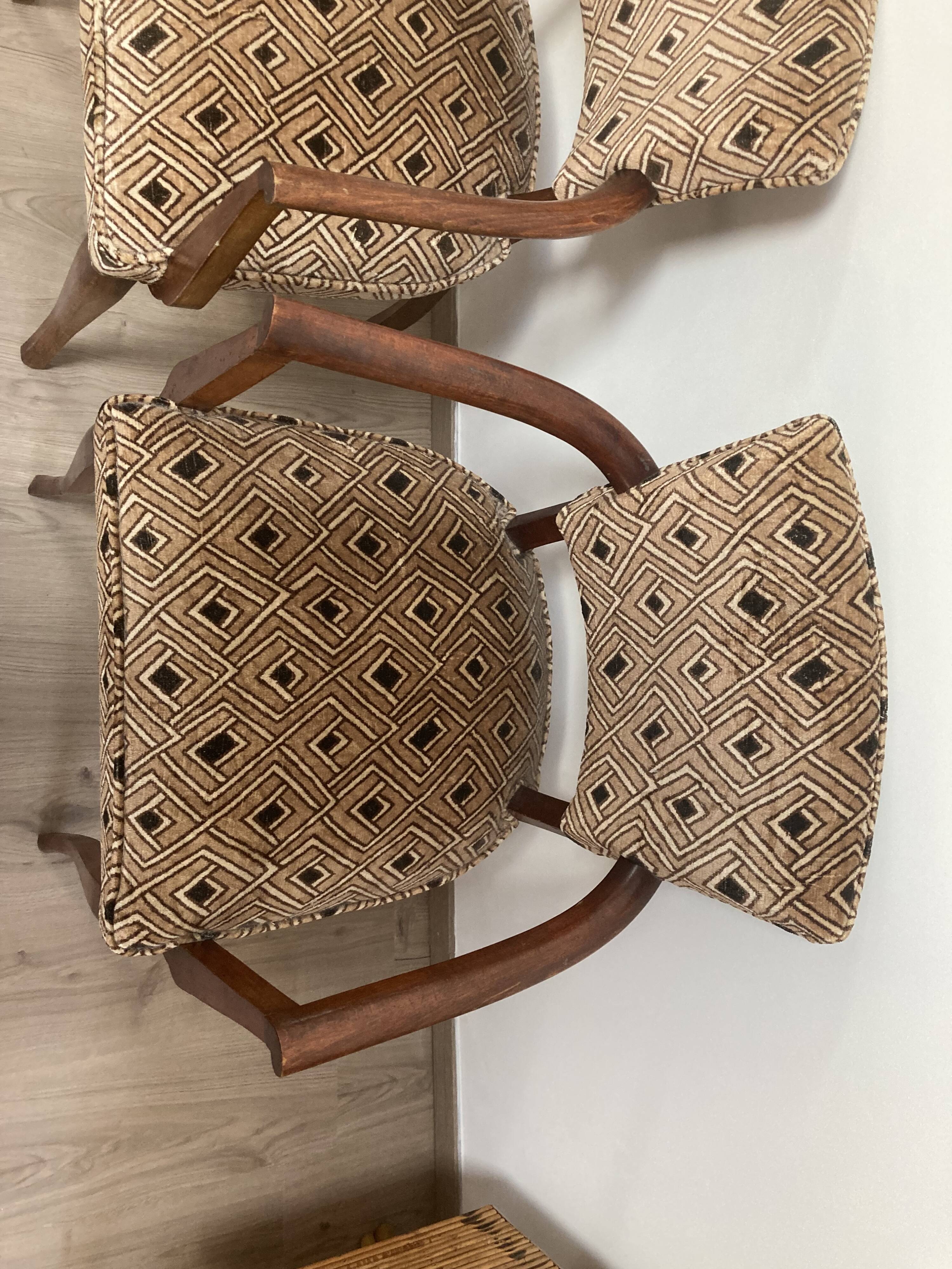 Pair of armchairs bridge in teak circa 1970 vintage