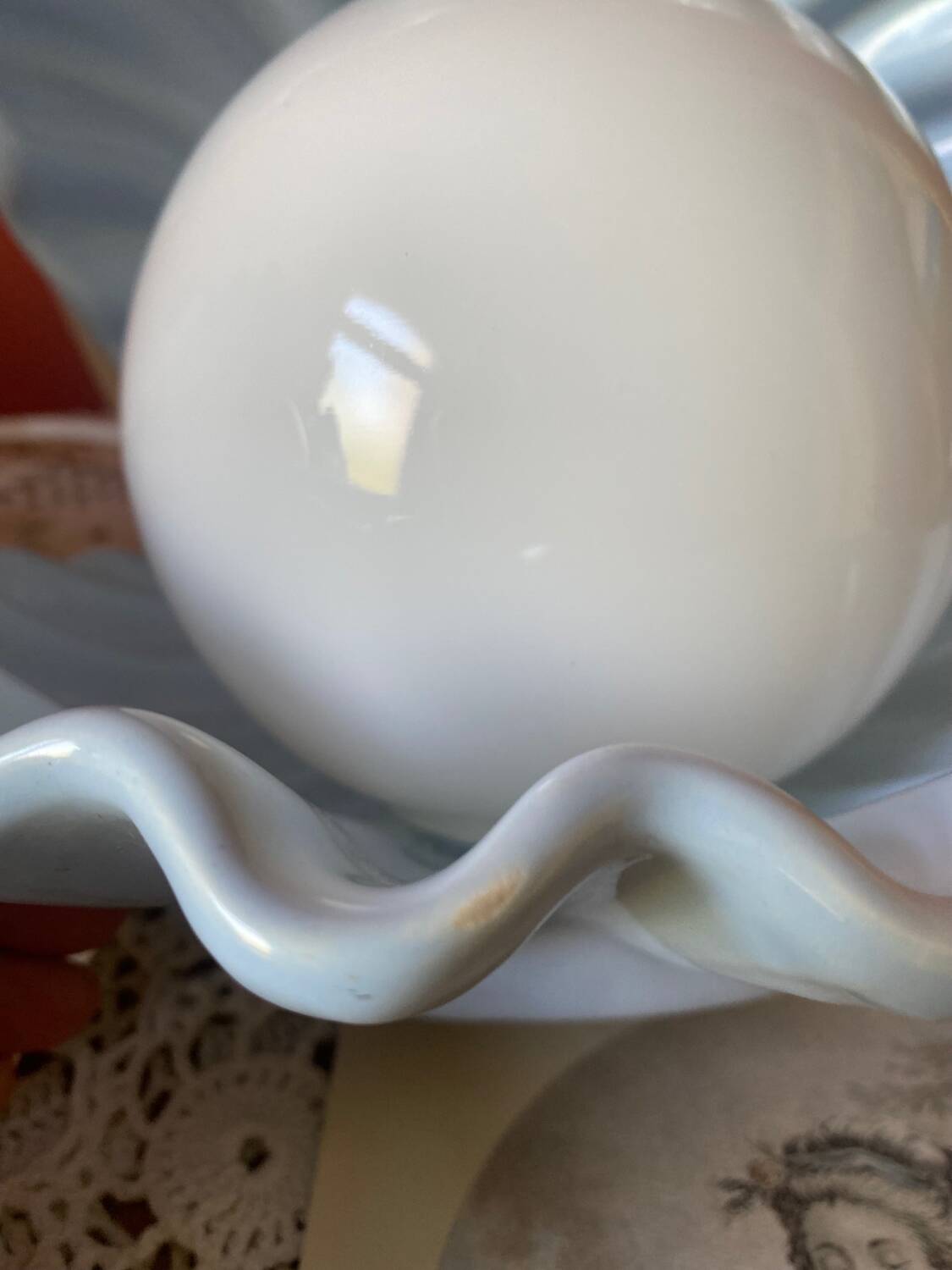 Rare pair of vintage shell lamps