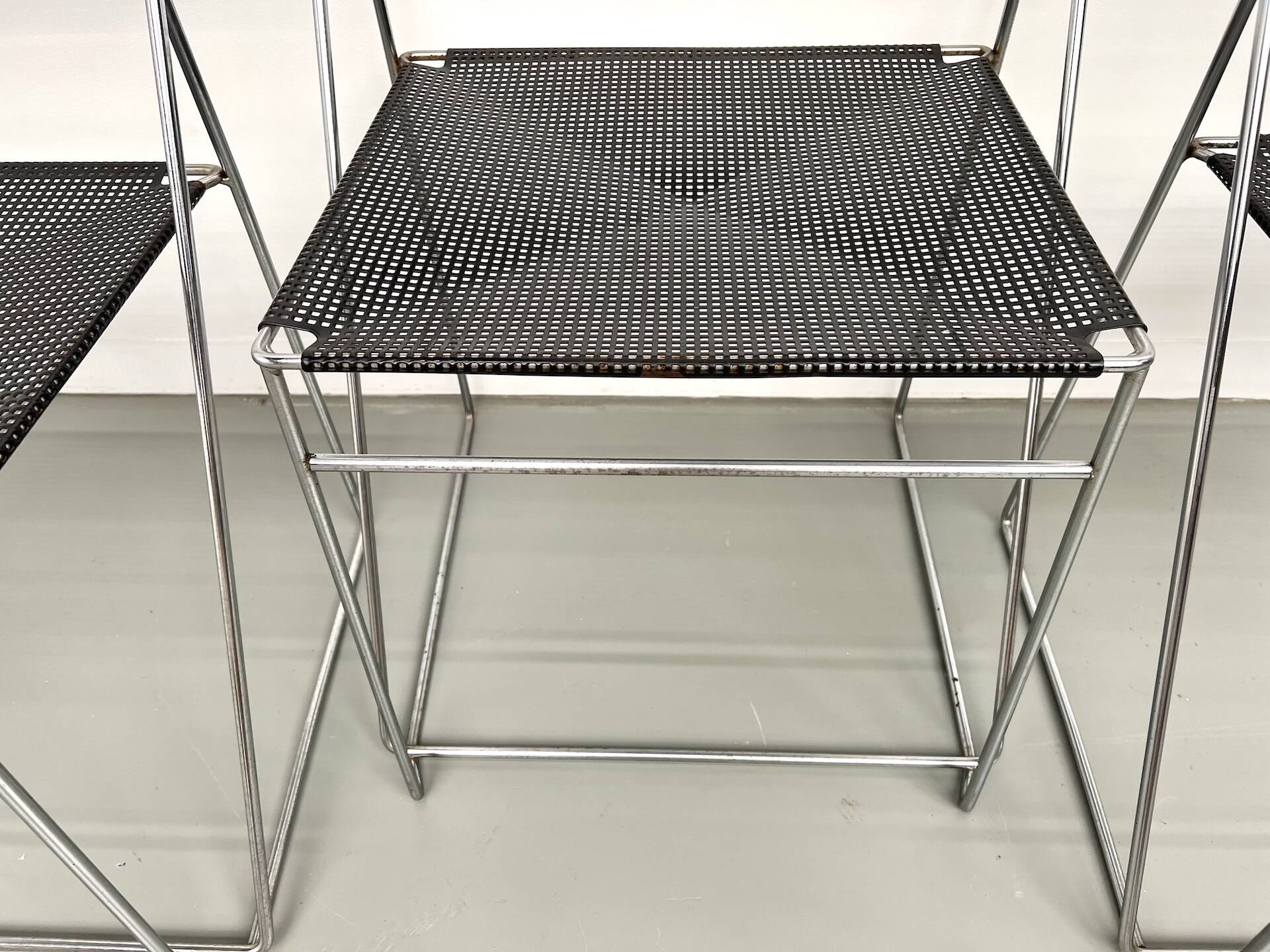 Set of 6 Nuova X-Line chairs, 1977