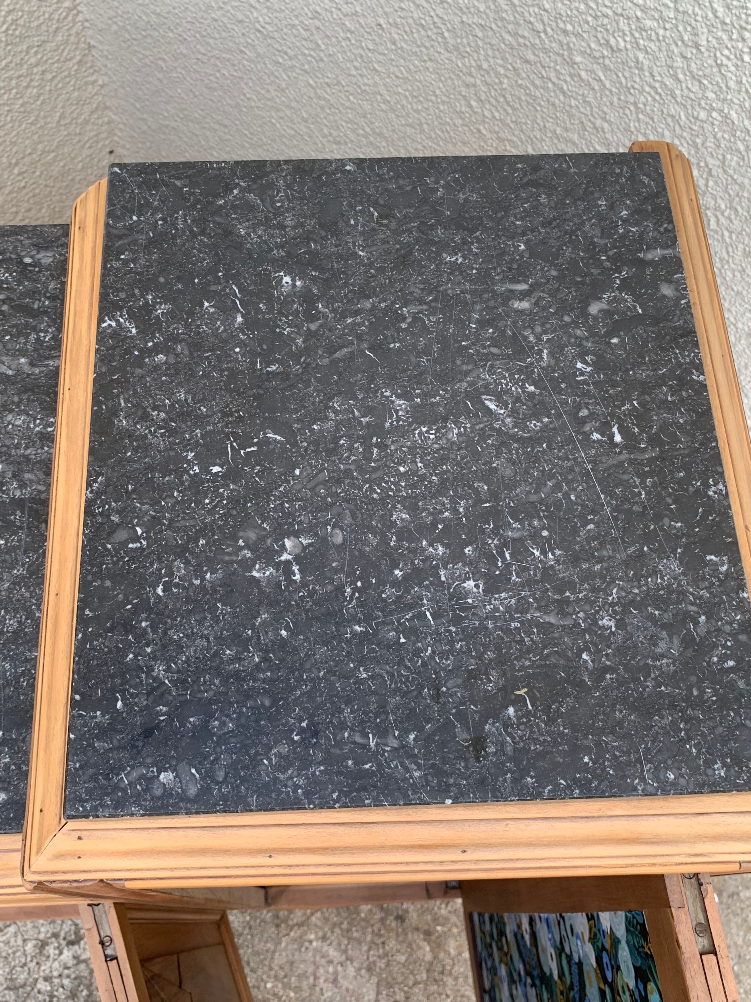 Parisian art deco buffet walnut brut massive 1920