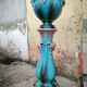 Vase and its ceramic pedestal by Delfin MASSIER circa 1890