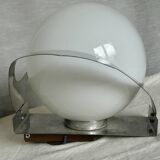 1970s aluminum eye-shaped design wall light