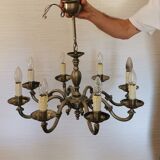 Lustre Louis XVI en laiton