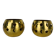 Pair of vintage brass tealight candle holders