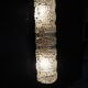 Transparent worked glass sconce from the 1950s