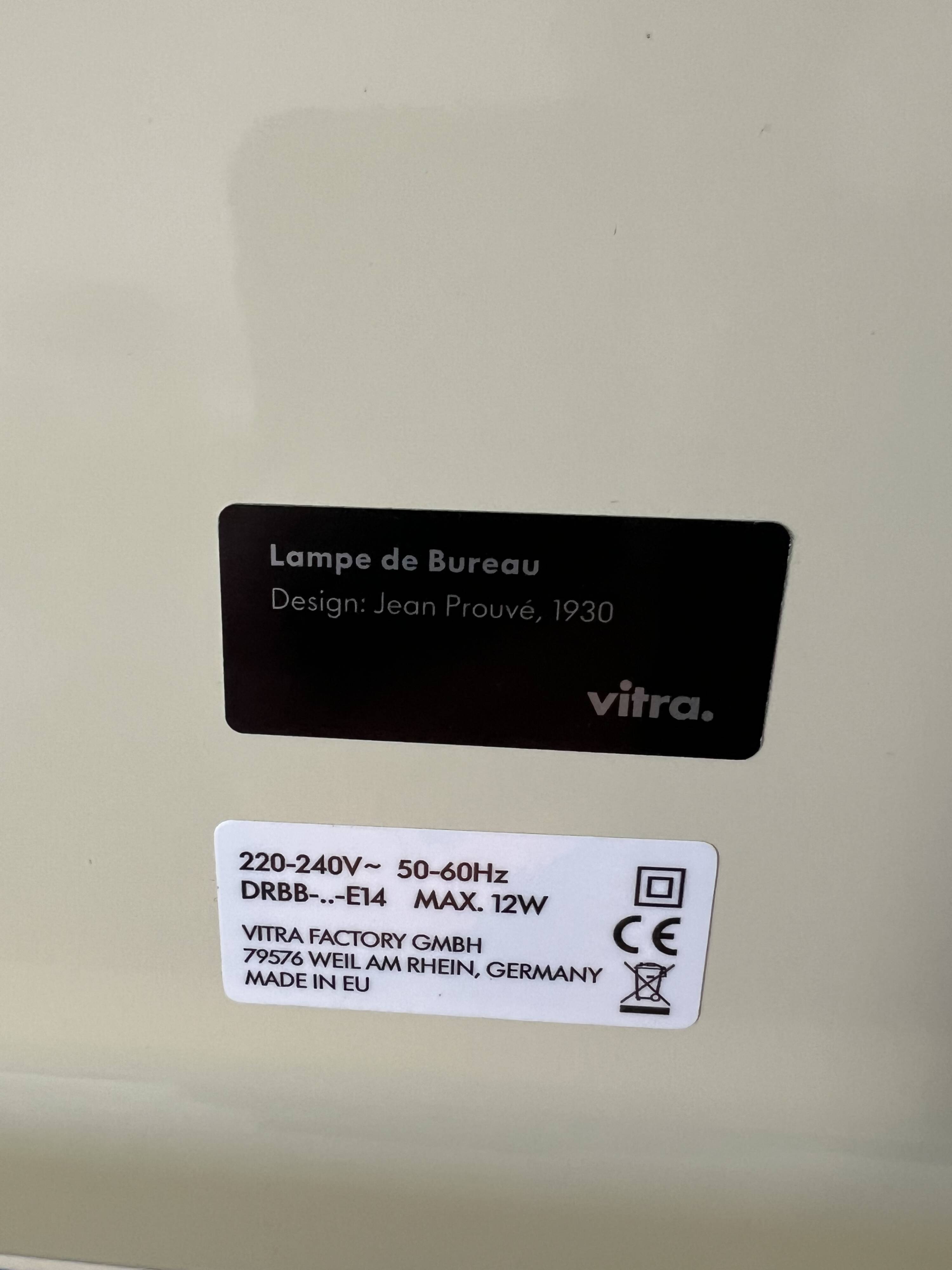 Jean Prouve Vitra desk lamp Prouvé Perriand