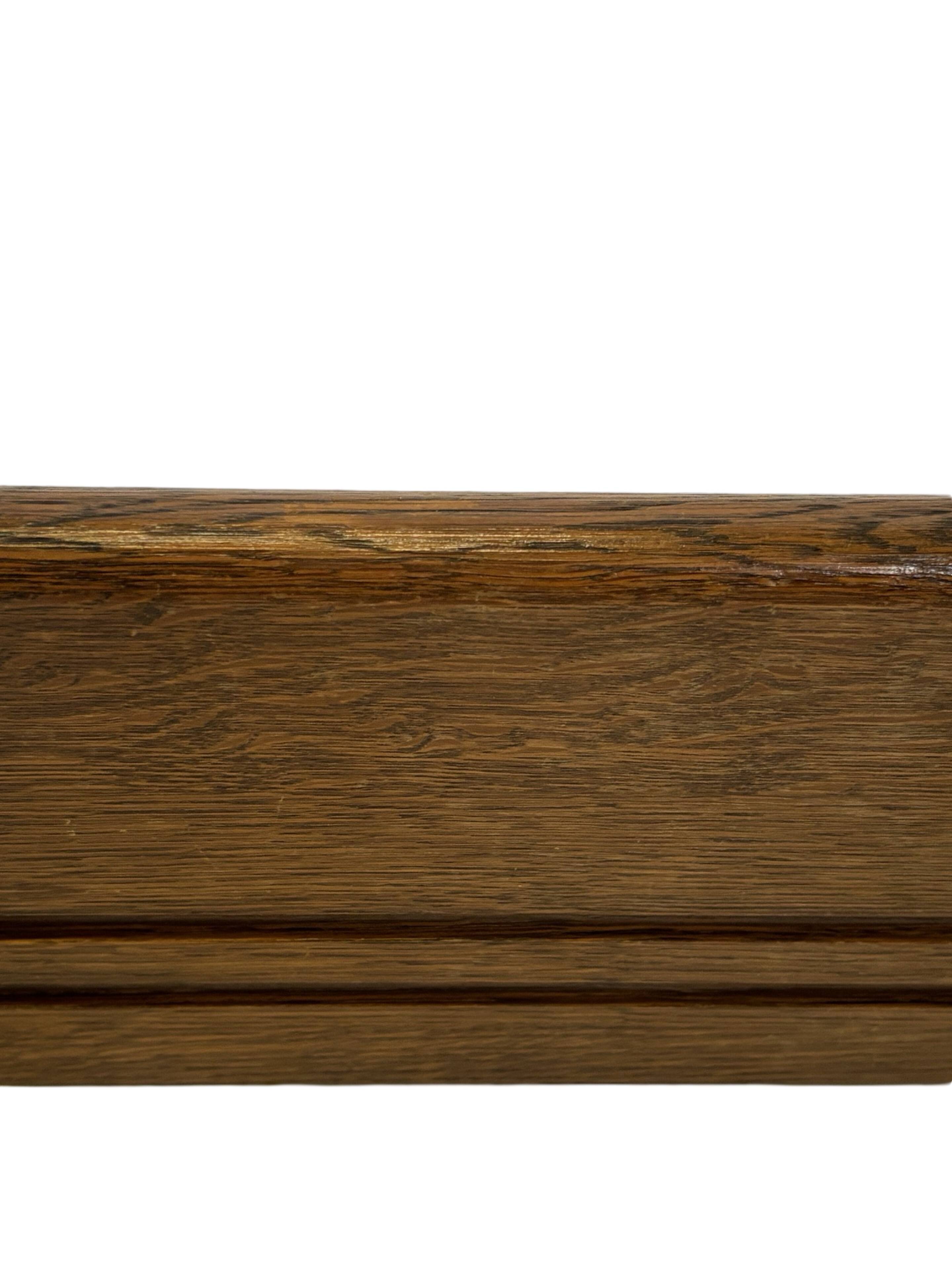 Vintage wall shell rack 1970s wood minimalist design