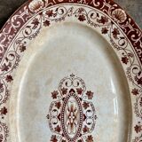 Medium oval dish Jules Vieillard - Bordeaux in ironstone, "Louis XV" service