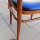 Lot of four antique chairs. Bistro. 1960.