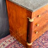 Dresser in flamed mahogany empire era