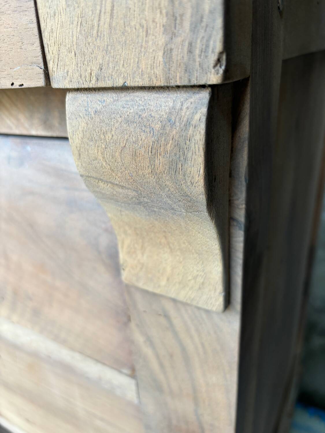 Louis Philippe chest of drawers in raw wood