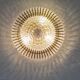 Brass and Glass Ceiling Light by Ernst Palme Palwa, 1970s